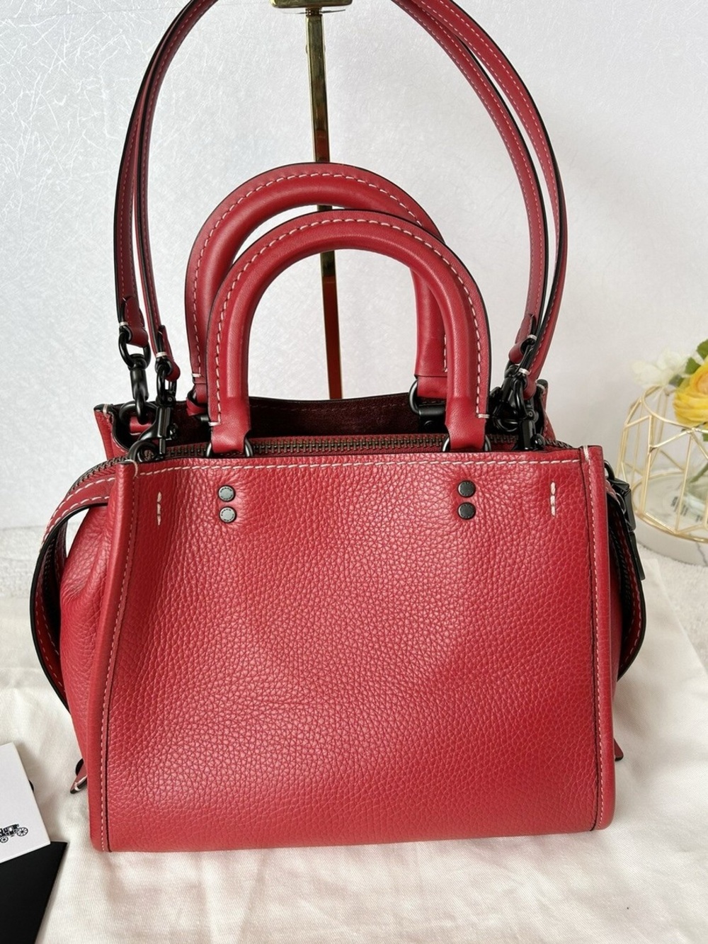 Coach 1941 Ruby Red Rouge 31 Satchel Bag